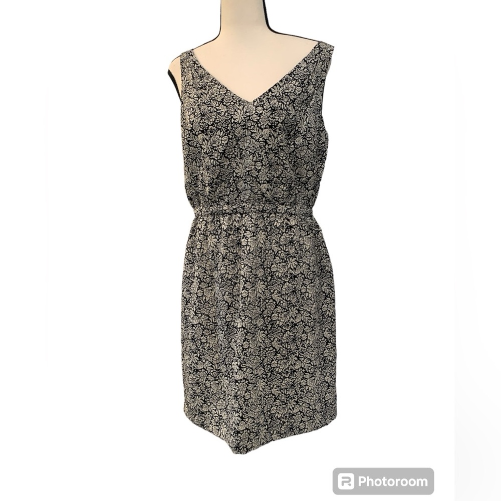 Loft | black and white floral pattern sundress